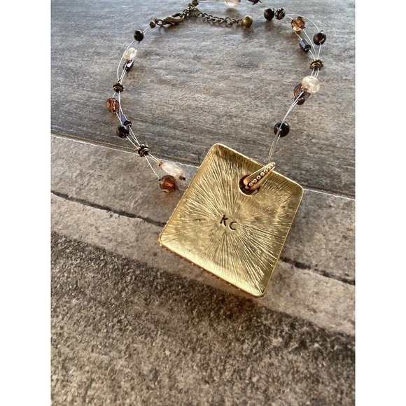 KC Kenneth Cole Fashion Necklace Beaded Statement Collar - Picture 7 of 12